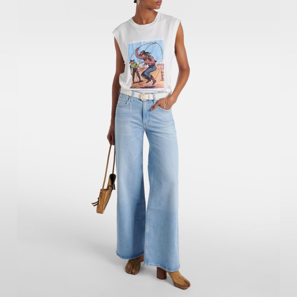 Citizens Of Humanity Light Blue High-Rise Wide Leg Jeans